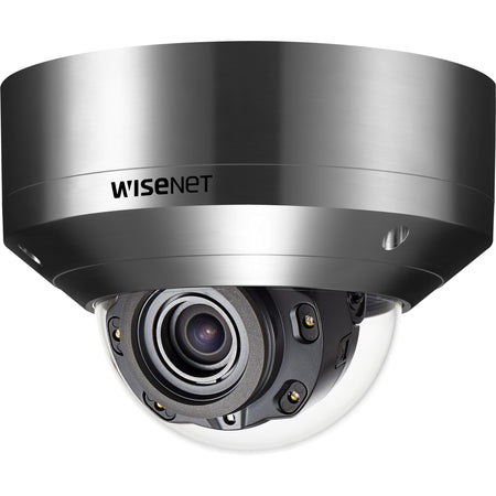 Wisenet XNV-8080RSA 5 Megapixel HD Network Camera - Color, Monochrome - Dome - Silver - XNV-8080RSA