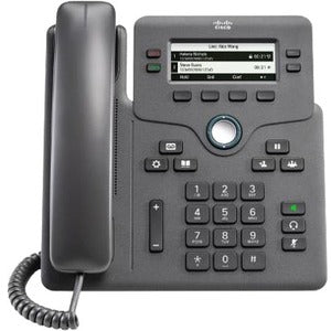 Cisco 6861 IP Phone - Corded - Corded/Cordless - Wi-Fi - Wall Mountable - Charcoal - CP-6861-3PW-CE-K9=