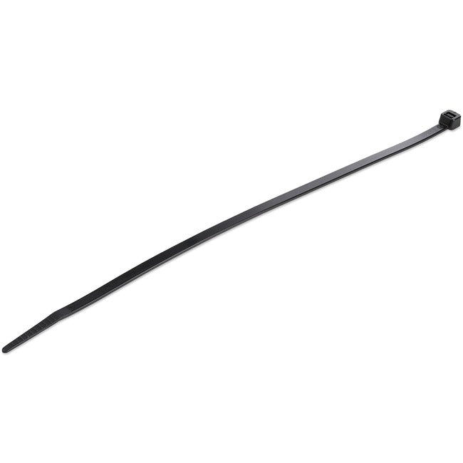 StarTech.com 10"(25cm) Cable Ties, 2-5/8"(68mm) Dia, 50lb(22kg) Tensile Strength, Nylon Self Locking Ties, UL Listed, 100 Pack, Black - CBMZT10B
