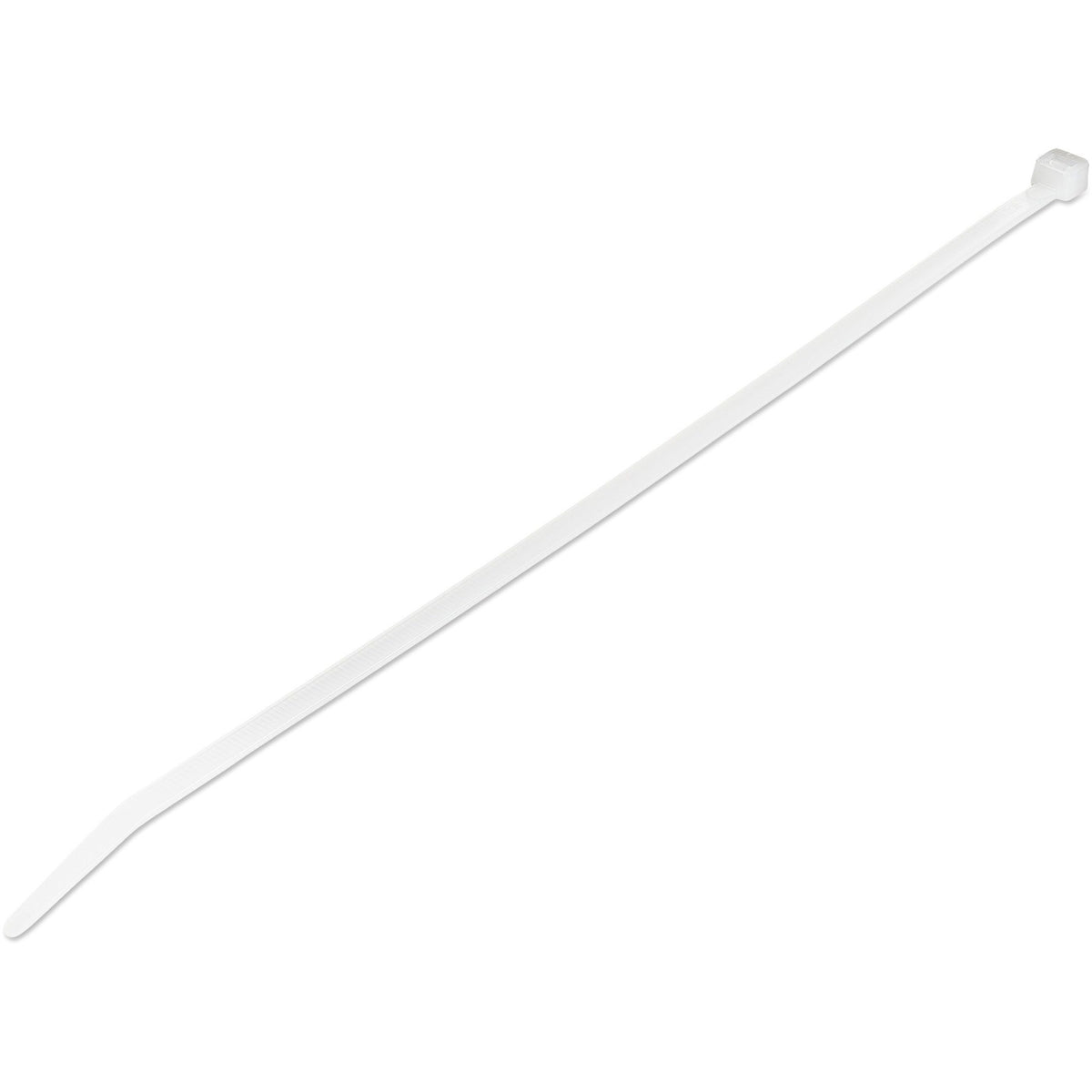 StarTech.com 10"(25cm) Cable Ties, 2-5/8"(68mm) Dia, 50lb(22kg) Tensile Strength, Nylon Self Locking Ties, UL Listed, 100 Pack, White - CBMZT10N