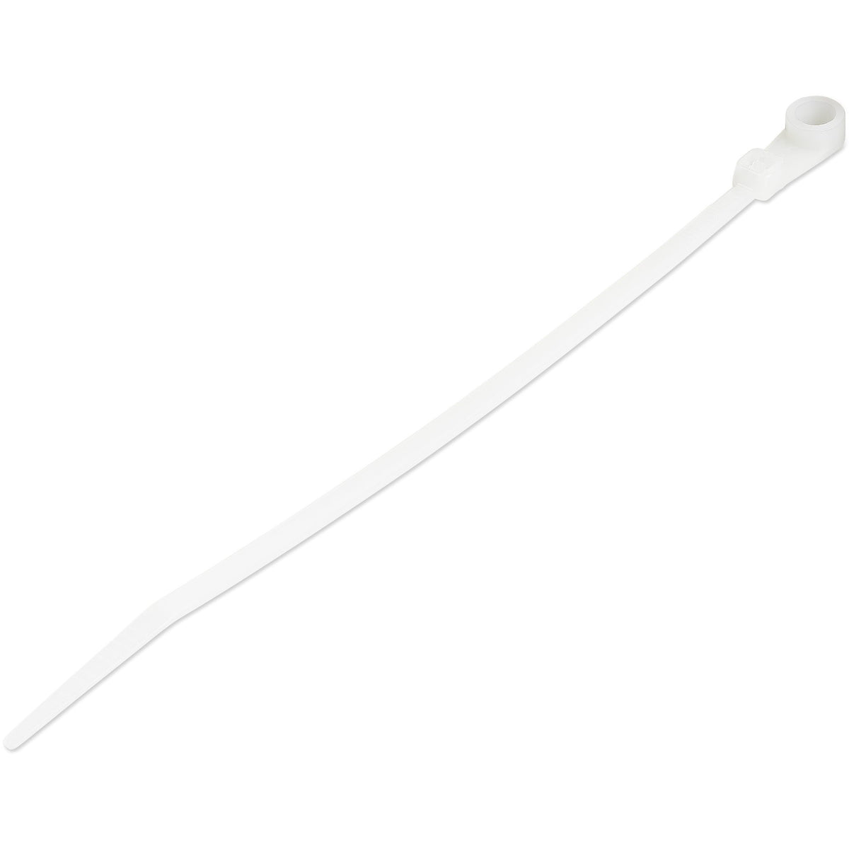 StarTech.com 6"(15cm) Cable Ties with Mounting Hole, 1-1/2"(40mm) Dia, 40lb(18kg) Tensile Strength, Nylon Zip Ties, UL Listed, 100 Pack - CBMZTS10N6