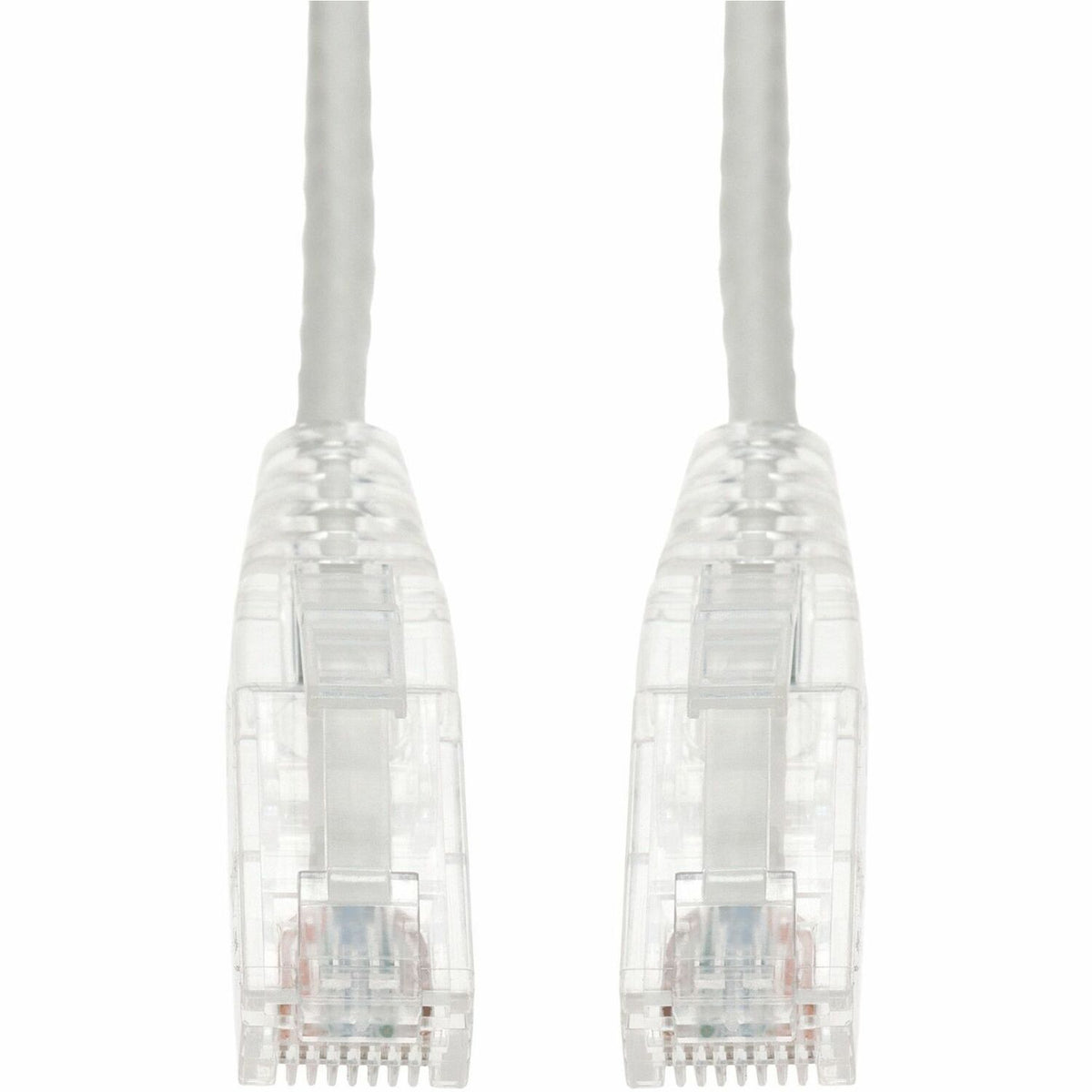 AddOn 2ft White CAT 6 Slim PVC Ethernet Cable Snagless Clear-Claw RJ-45 M/M - ADD-2FSLCAT6-WE