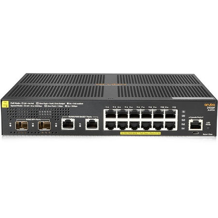 Aruba 2930F 12G PoE+ 2G/2SFP+ Switch - JL693A#ABB