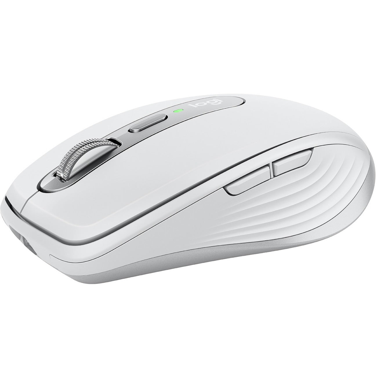 Logitech MX Anywhere 3 for Mac Compact Performance Mouse, Wireless, Comfortable, Ultrafast Scrolling, Any Surface, Portable, 4000DPI, Customizable Buttons, USB-C, Bluetooth, Apple Mac, iPad, Pale Gray - 910-005899