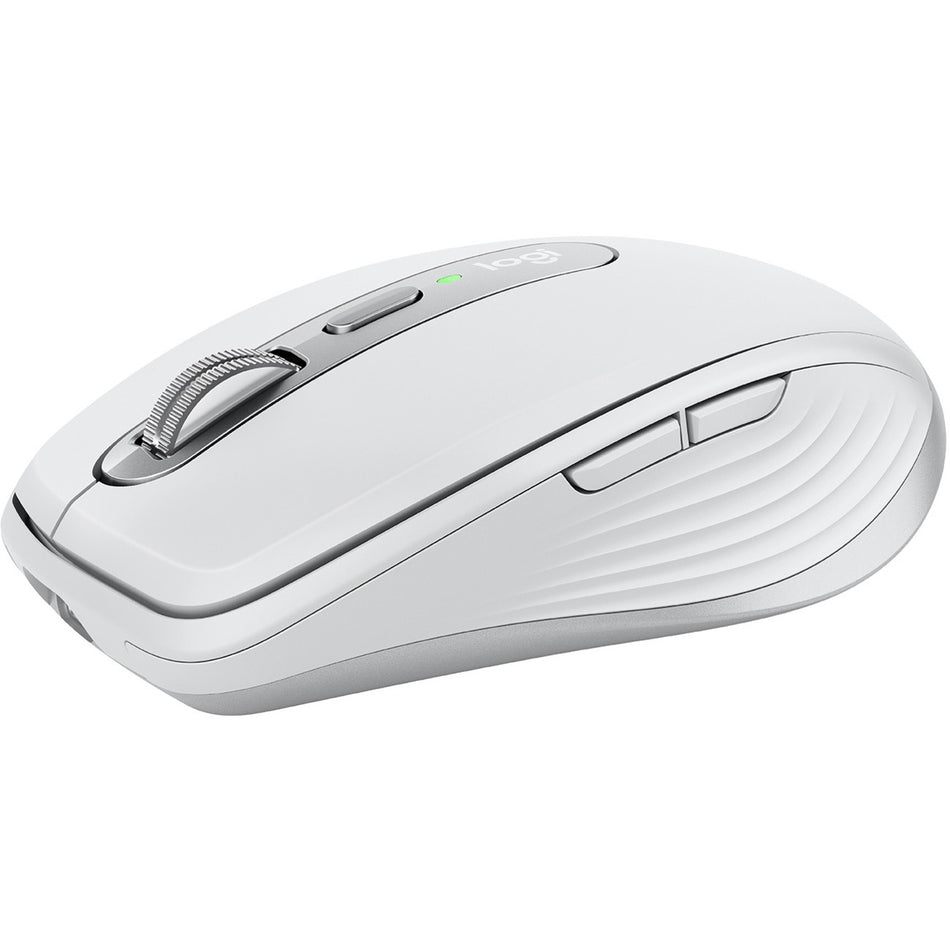 Logitech MX Anywhere 3 for Mac Compact Performance Mouse, Wireless, Comfortable, Ultrafast Scrolling, Any Surface, Portable, 4000DPI, Customizable Buttons, USB-C, Bluetooth, Apple Mac, iPad, Pale Gray - 910-005899