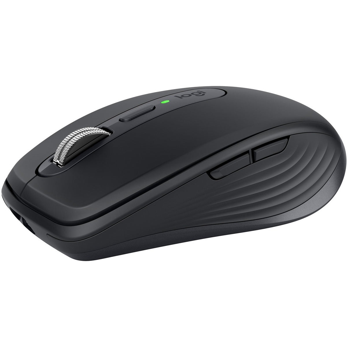 Logitech MX Anywhere 3 Compact Performance Mouse, Wireless, Comfort, Fast Scrolling, Any Surface, Portable, 4000DPI, Customizable Buttons, USB-C, Bluetooth, Apple Mac, iPad, Windows PC, Linux, Chrome (Black) - 910-005987