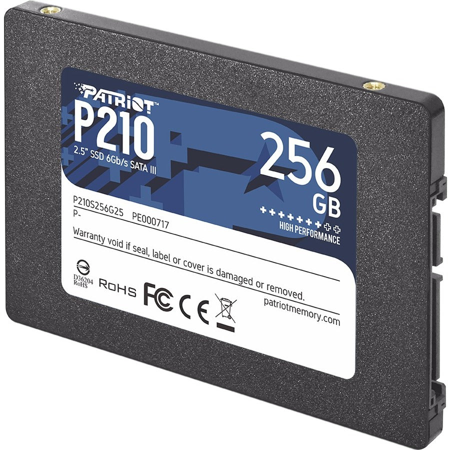 Patriot Memory P210 256 GB Solid State Drive - 2.5" Internal - SATA (SATA/600) - Black - P210S256G25