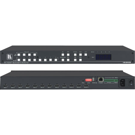 Kramer VS-84H2 8x4 4K HDR HDCP 2.2 Matrix Switcher with Digital Audio Routing - 20-00011730