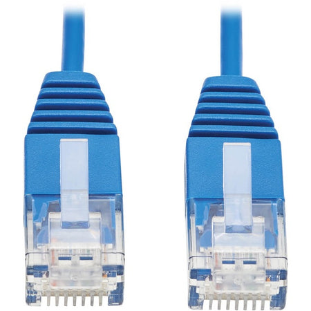 Eaton Tripp Lite Series Cat6 Gigabit Molded Ultra-Slim UTP Ethernet Cable (RJ45 M/M), Blue, 6-in. (15.24 cm) - N200-UR6N-BL