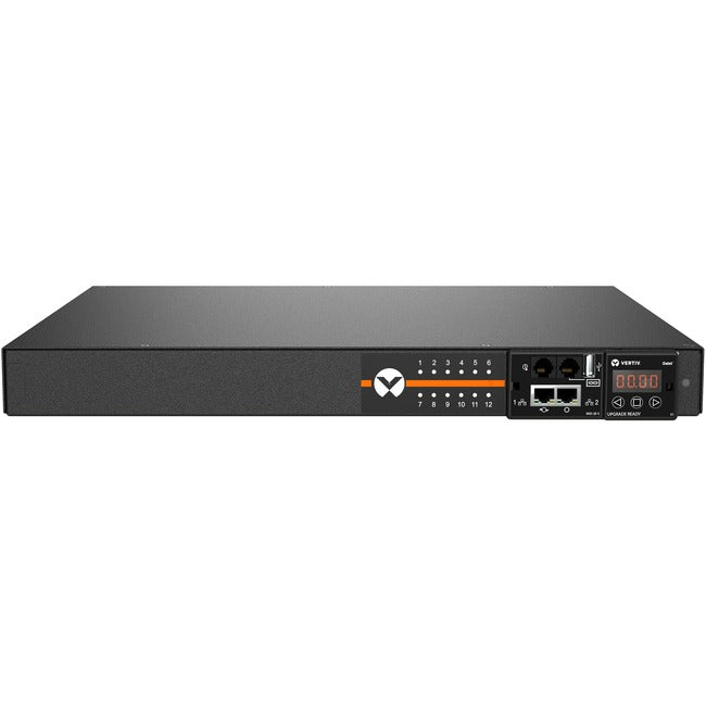 Vertiv Geist Switched Rack PDU - 1U Rack| 20A| NEMA 5-20R| 5-20P| Horizontal PDU - VP52100