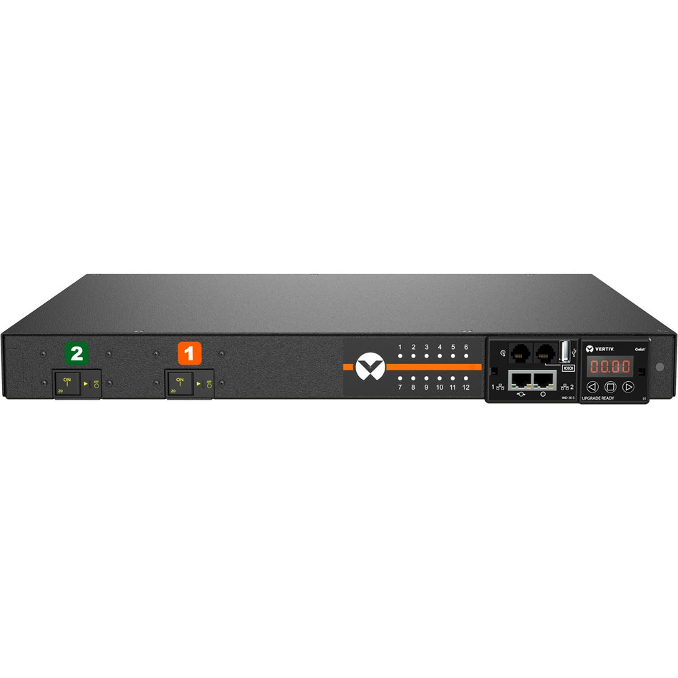 Vertiv Geist Switched Rack PDU - 1U Rack| 30A| 5-20R| L5-30P| Horizontal PDU - VP53101