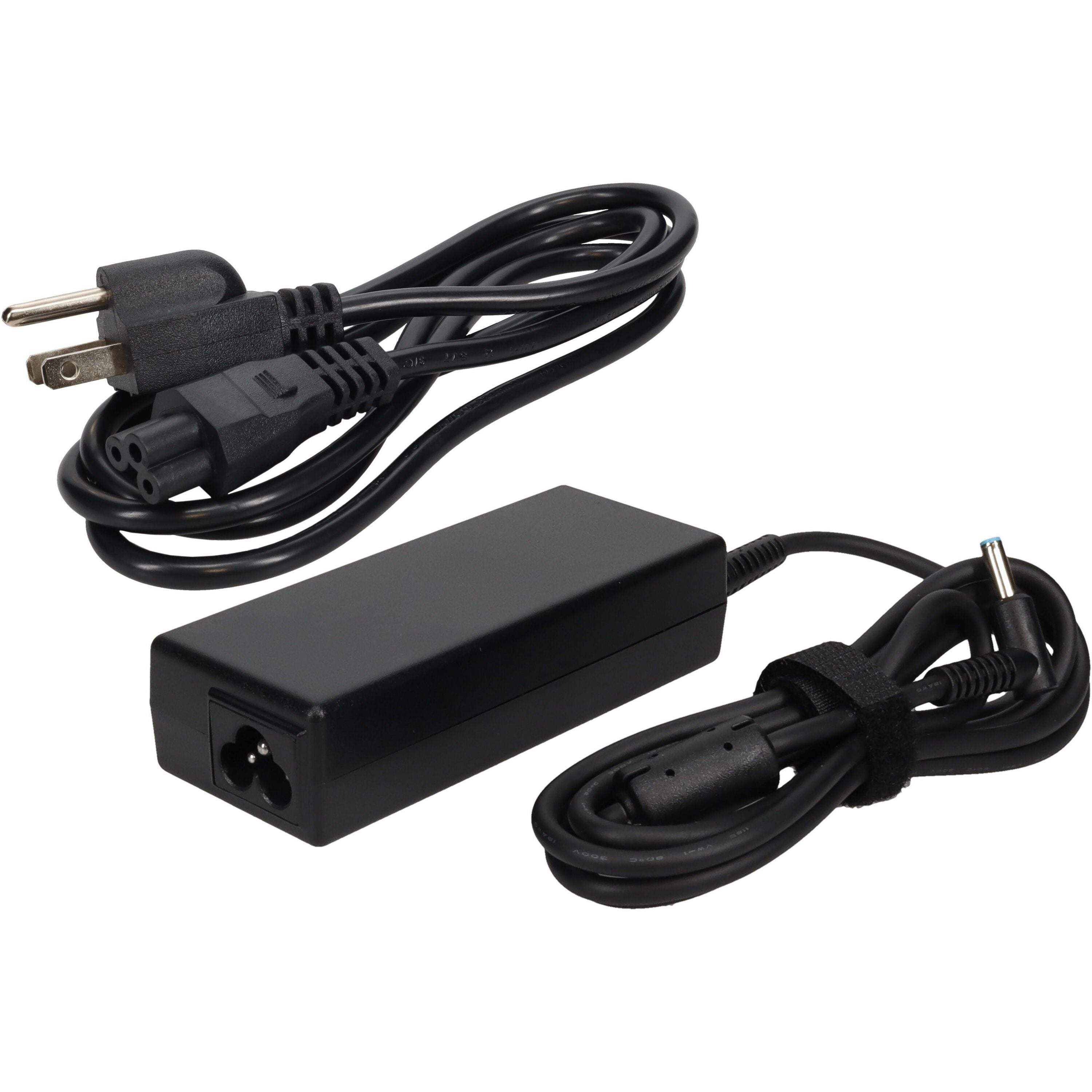 AddOn HP H6Y89AAABA Compatible 65W 19.5V at 3.33A Black 4.5 mm x 3.0 mm Laptop Power Adapter and Cable - H6Y89AA#ABA-AA