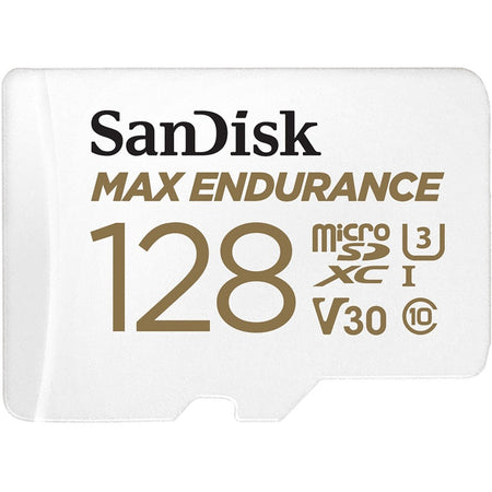 SanDisk MAX ENDURANCE 128 GB Class 10/UHS-I (U3) microSDHC - 1 Pack - SDSQQVR-128G-AN6IA