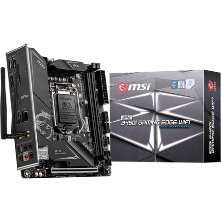 MSI MPG B460I GAMING EDGE WIFI Desktop Motherboard - Intel B460 Chipset - Socket LGA-1200 - Intel Optane Memory Ready - Mini ITX - B460IEDGEWIFI