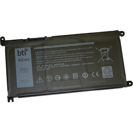 BTI YRDD6-BTI 11.46V 42WHR LI-ION BATTERY 0YRDD6, 1VX1H, VM732, YRDD6 INSPIRON 14 (5482) 2-IN-1, 14 (5485), 14 (5485) 2-IN-1, 14 3482, 15 (5584), 3781, 5491 2-IN-1, 5493, 5590, 5593, LATITUDE 3310 2 IN 1, VOSTRO 3590, 5481, 5490, 5581, 5590 - YRDD6-BTI
