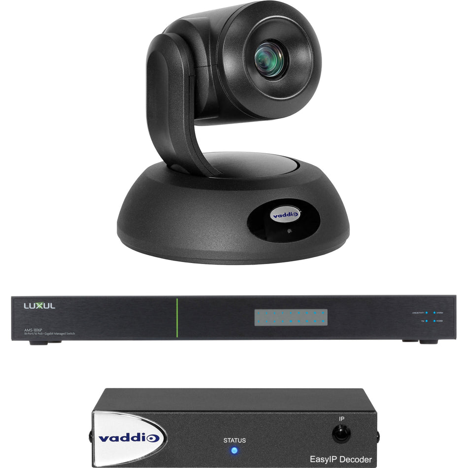 Vaddio EasyIP 20 Base Kit with Professional IP PTZ Camera - 999-30232-000