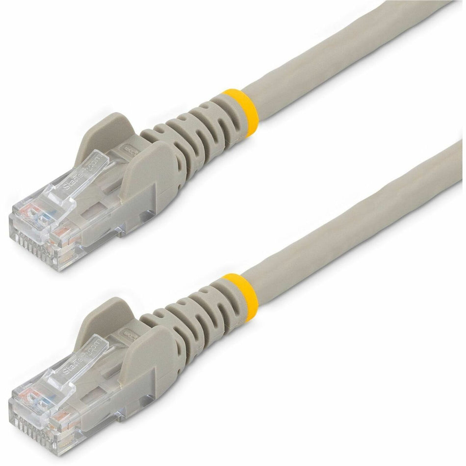 StarTech.com 15 ft. CAT6 Ethernet Cable - 10 Pack - ETL Verified - Gray CAT6 Patch Cord - Snagless RJ45 Connectors - 24 AWG - UTP - N6PATCH15GR10PK