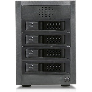 RAIDage JAGE5BT4HDBK-DE Drive Enclosure 12Gb/s SAS, SATA/600 - Mini-SAS HD Host Interface Tower - Black - JAGE5BT4HDBK-DE