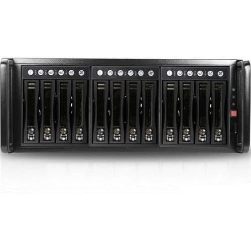 RAIDage JAGE412HDBK Drive Enclosure 12Gb/s SAS, SATA/600 - Mini-SAS HD Host Interface - 4U Rack-mountable - Black - JAGE412HDBK