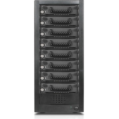 RAIDage JAGE9BT8HD-TG Drive Enclosure 12Gb/s SAS, SATA/600 - Mini-SAS HD Host Interface Tower - Black - JAGE9BT8HD-TG