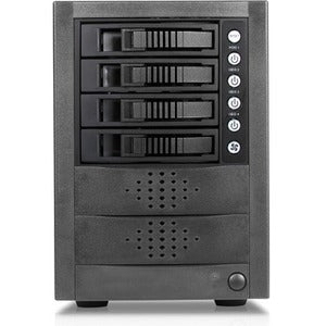 RAIDage JAGE5BT4MSBK Drive Enclosure 12Gb/s SAS, SATA/600 - Mini-SAS HD Host Interface Tower - Black - JAGE5BT4MSBK