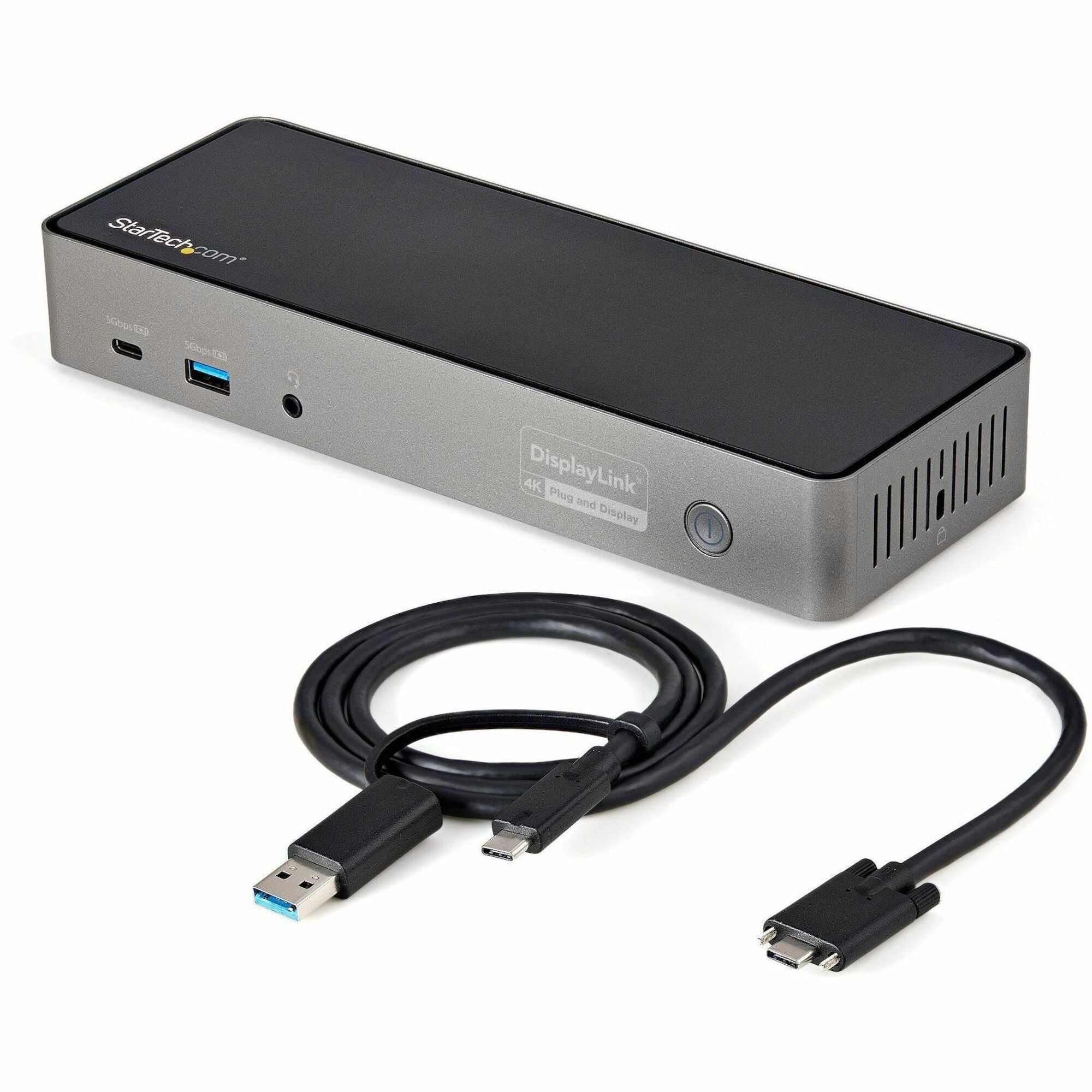 StarTech.com USB-C & USB-A Dock, Hybrid Triple Monitor Laptop Docking Station DisplayPort & HDMI 4K 60Hz/85W PD/6x USB/GbE, TAA - DK31C3HDPD