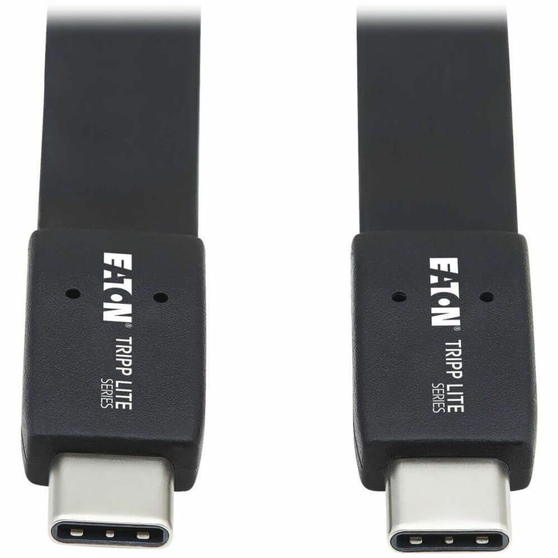 Tripp Lite by Eaton USB-C Flat Cable (M/M) - USB 3.2 Gen 2 (10 Gbps) 5A (100W) Rating Thunderbolt 3 Compatible 16 in. (40.6 cm) - U420-16N-G25AFL