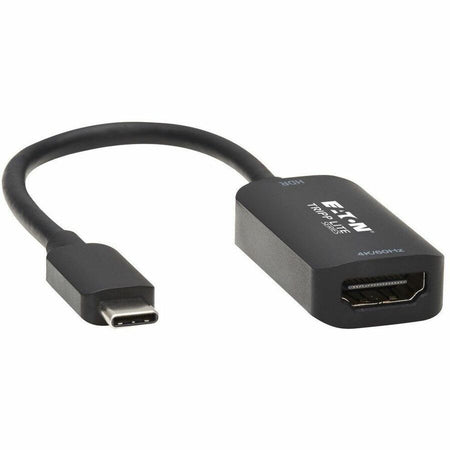 Eaton Tripp Lite Series USB-C to HDMI Active Adapter Cable (M/F), 4K 60 Hz, HDR, 4:4:4, DP 1.2 Alt Mode, HDCP 2.2, Black, 6 in. (15.2 cm) - U444-06N-HDR-B