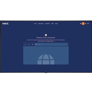 NEC Display 4K UHD Display with Integrated SoC MediaPlayer w/ CMS Platform - V864Q-MPI