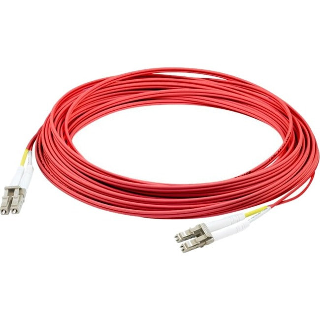 AddOn 7m LC (Male) to LC (Male) Red OM2 Duplex Plenum-Rated Fiber Patch Cable - ADD-LC-LC-7M5OM2P-RD