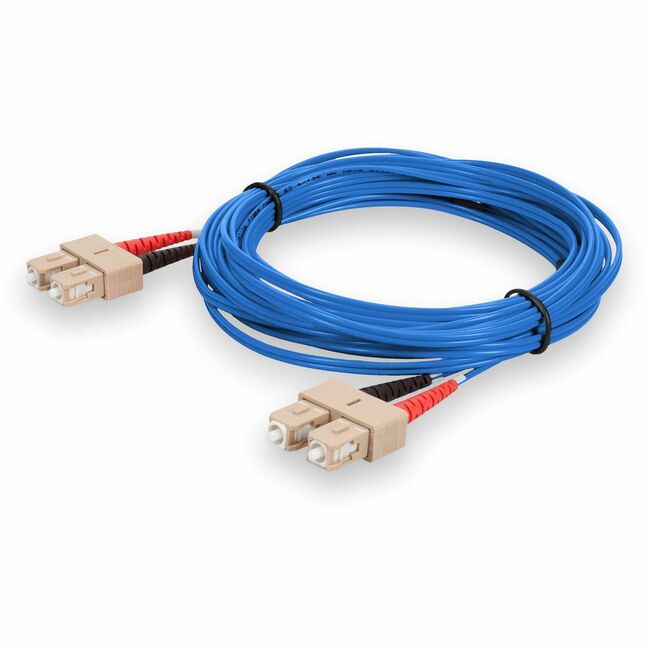 AddOn 10m SC (Male) to SC (Male) Blue OM1 Duplex PVC Fiber Patch Cable - ADD-SC-SC-10M6MMF-BE