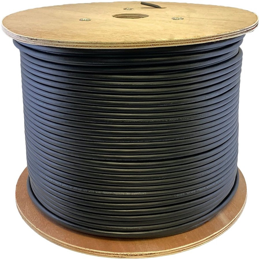 AddOn 1000ft Non-Terminated Black OM3 4 Strand Riser Fiber Riser-Rated Patch Cable - ADD-1KFOM34S-BK