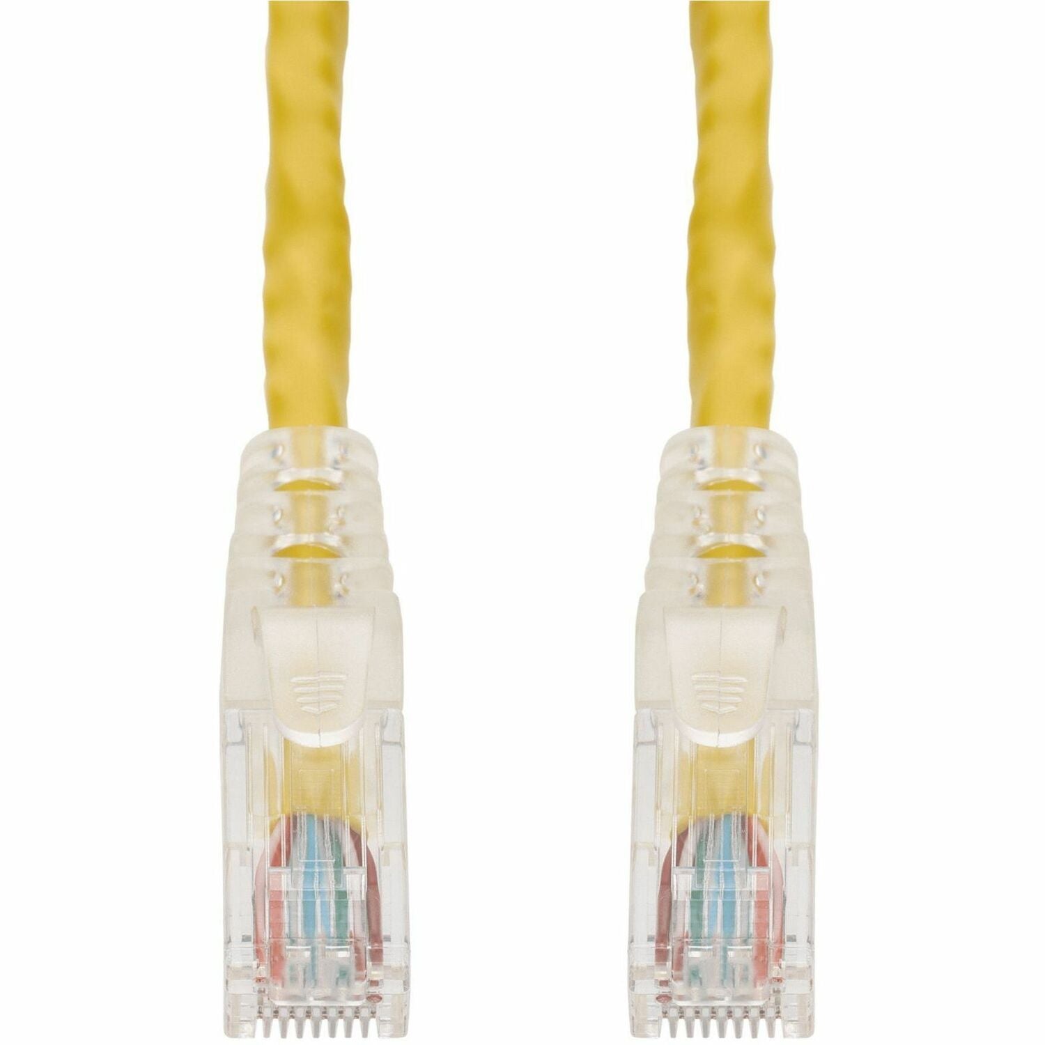 AddOn 7ft Yellow CAT 6 PVC Ethernet Cable Snagless Easy Clear Boot TAA RJ-45 M/M - ADD-7FCAT6-YW-TAA