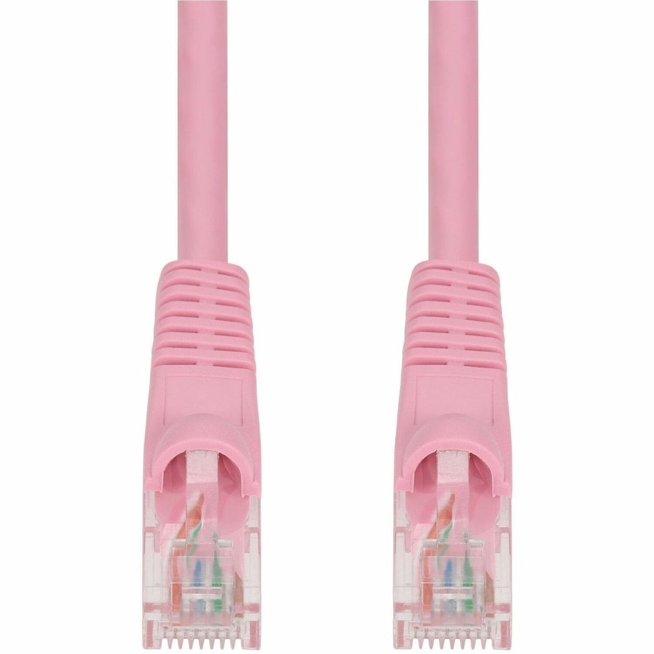 AddOn 7ft Pink CAT 6A PVC Ethernet Cable Snagless Bubble Boot RJ-45 M/M - ADD-7FCAT6A-PK
