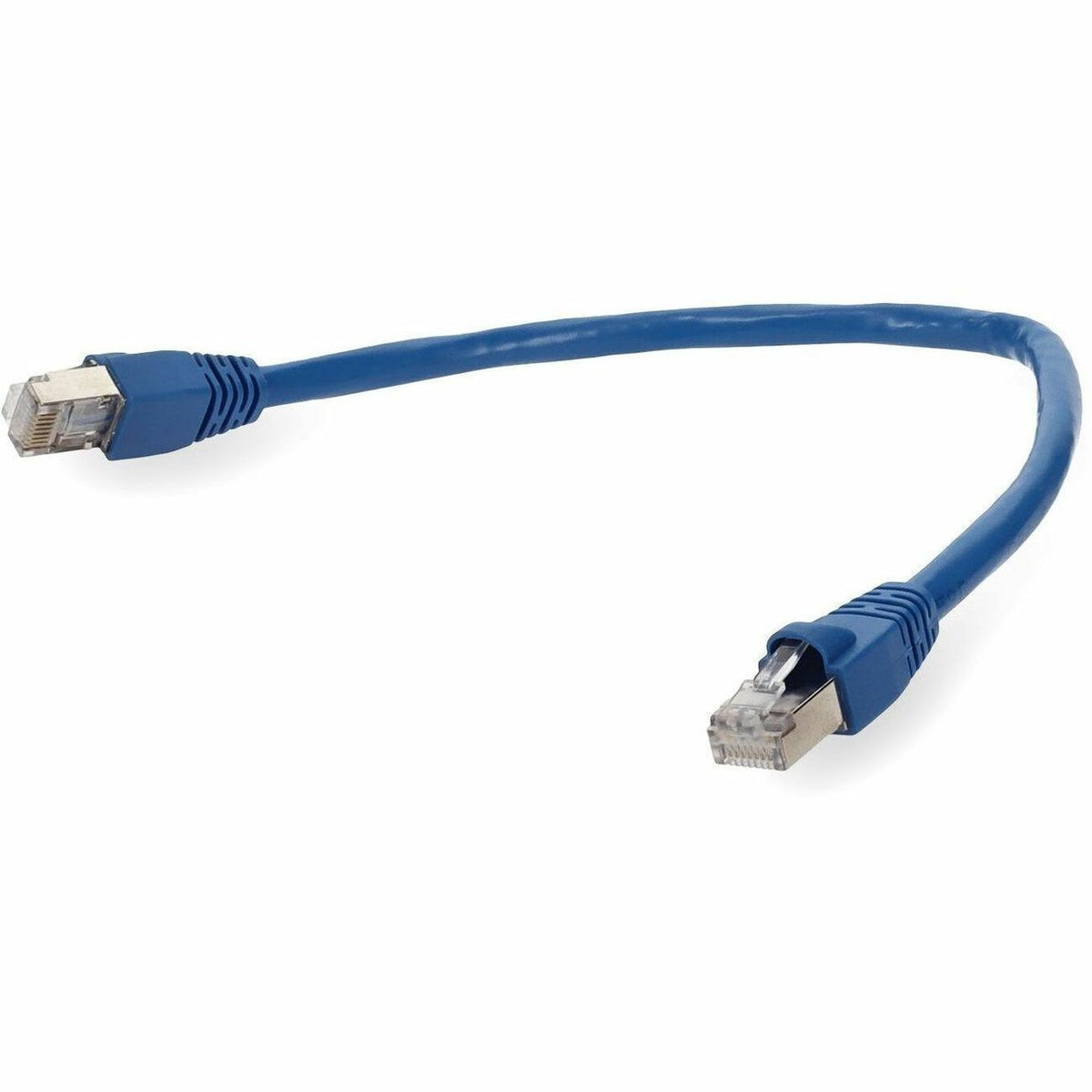 AddOn 7ft RJ-45 (Male) to RJ-45 (Male) Blue Snagless Cat6A STP PVC Copper Patch Cable - ADD-7FCAT6ASTP-BE