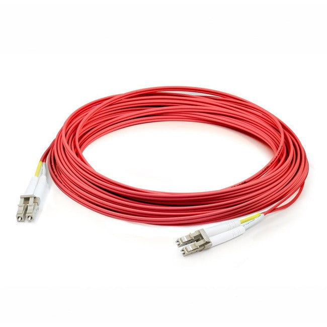 AddOn 2m LC (Male) to LC (Male) Red OM3 Duplex Plenum-Rated Fiber Patch Cable - ADD-LC-LC-2M5OM3P-RD