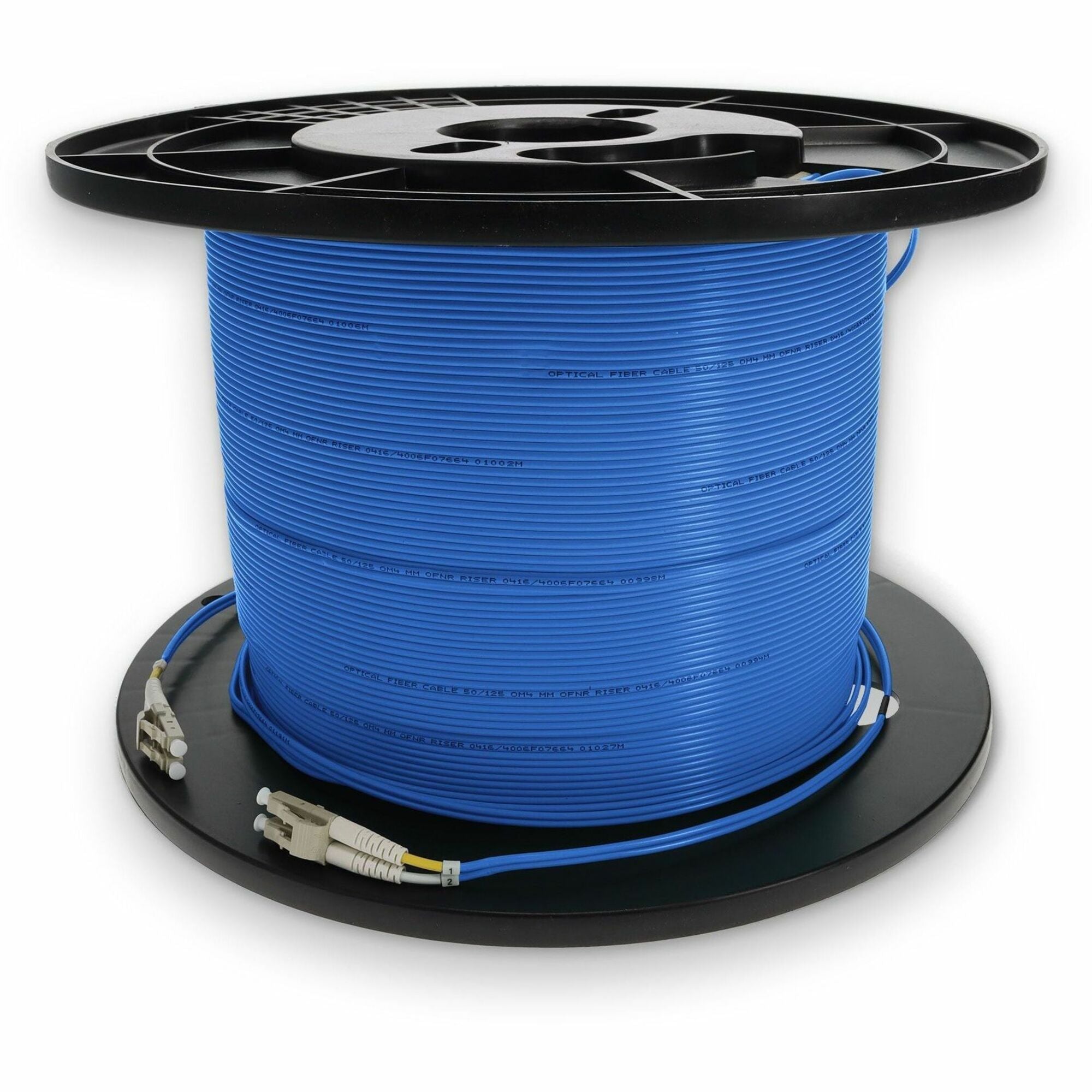 AddOn 60ft LC (Male) to LC (Male) Blue OM4 Duplex Fiber OFNR (Riser-Rated) Patch Cable - ADD-LC-LC-60F5OM4-BE