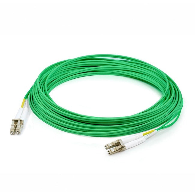 AddOn 2m LC (Male) to LC (Male) Green OM3 Duplex OFNR (Riser-Rated) Fiber Patch Cable - ADD-LC-LC-2M5OM3-GN-TAA