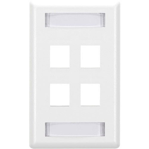 Black Box GigaStation2 4 Socket Network Faceplate - WPT476