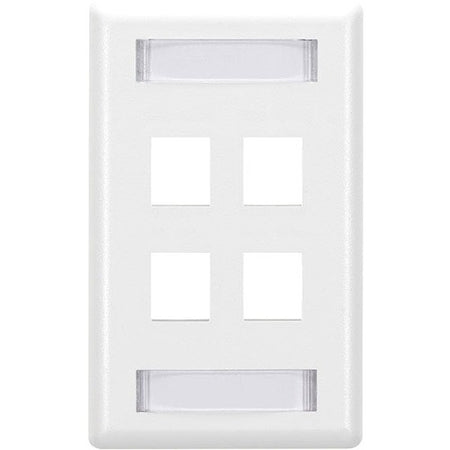 Black Box GigaStation2 4 Socket Network Faceplate - WPT476