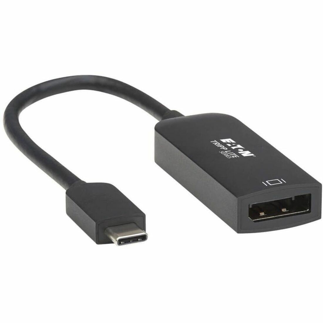 Eaton Tripp Lite Series USB-C to DisplayPort Active Adapter Cable with Equalizer (M/F), UHD 8K, HDR, DP 1.4, Black, 6 in. (15.2 cm) - U444-06N-DP8B