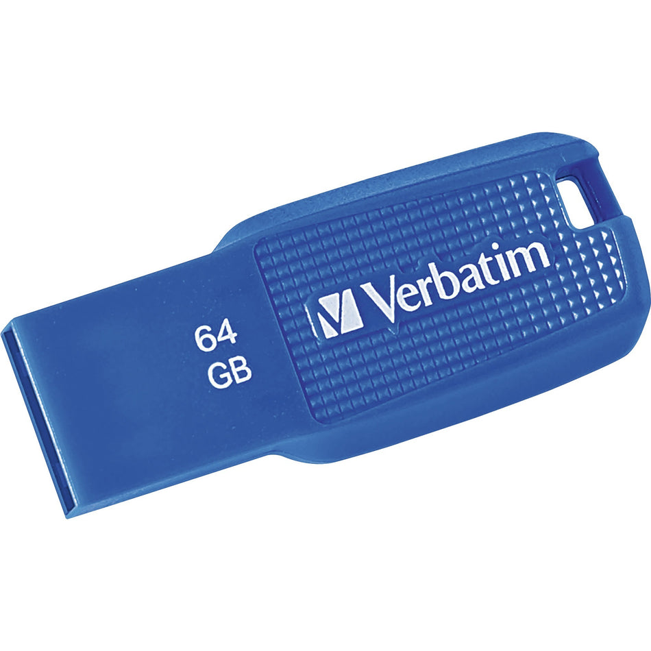 Verbatim 64GB Ergo USB 3.0 Flash Drive - Blue - 70879