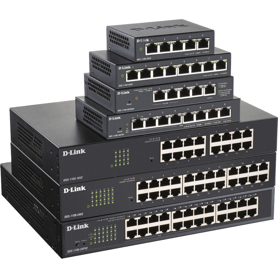 D-Link DGS-1100-05PDV2 Ethernet Switch - DGS-1100-05PDV2