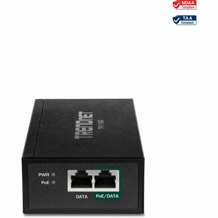 TRENDnet Gigabit PoE++ Injector, Convert A Non-PoE Port to A PoE++ Gigabit Port, PoE (15.4W), PoE+ (30W), Or PoE++ (95W), Up to 100m (328 ft), Integrated Power Supply, Black, TPE-119GI - TPE-119GI
