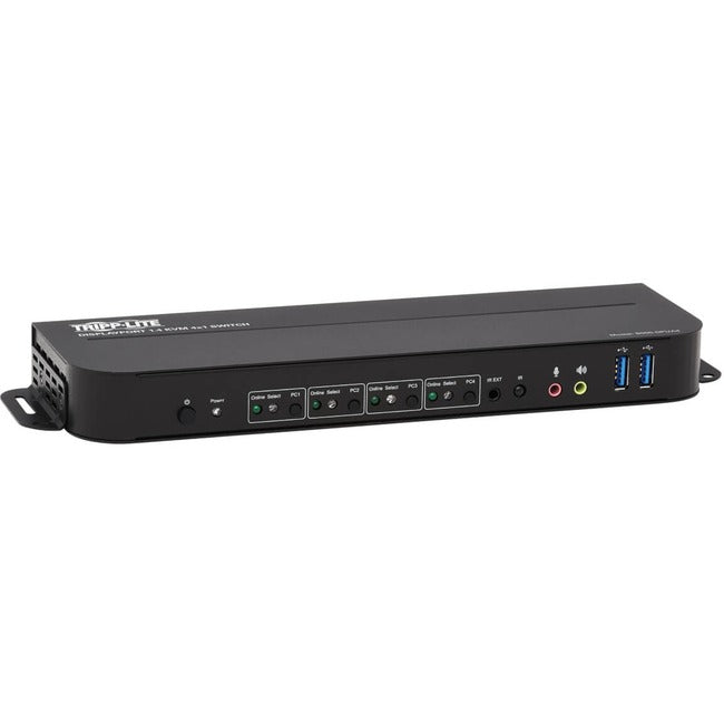 Tripp Lite by Eaton 4-Port DisplayPort/USB KVM Switch - 4K 60 Hz, HDR, HDCP 2.2, IR, DP 1.4, USB Sharing - B005-DPUA4