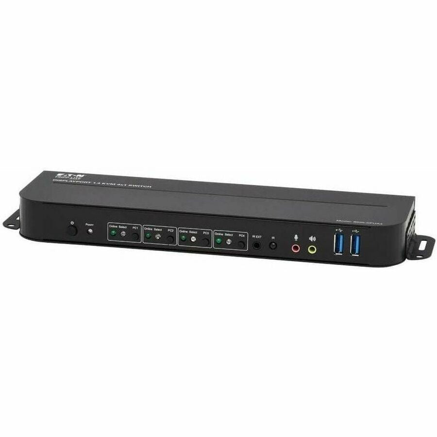Tripp Lite by Eaton 4-Port DisplayPort/USB KVM Switch - 4K 60 Hz HDR HDCP 2.2 IR DP 1.4 USB Sharing - B005-DPUA4
