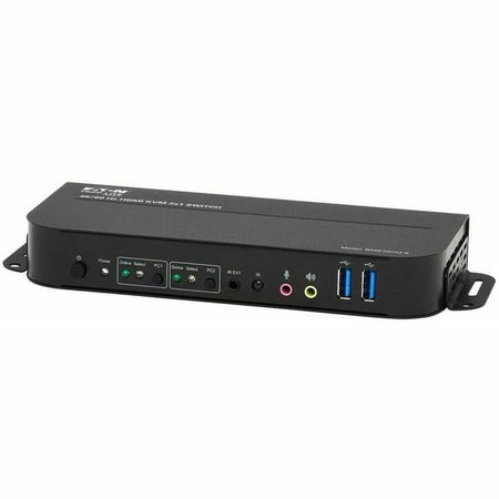 Eaton Tripp Lite Series 2-Port HDMI/USB KVM Switch - 4K 60 Hz, HDR, HDCP 2.2, IR, USB Sharing, USB 3.0 Cables - B005-HUA2-K