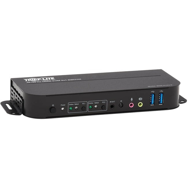 Tripp Lite by Eaton 2-Port HDMI/USB KVM Switch - 4K 60 Hz, HDR, HDCP 2.2, IR, USB Sharing, USB 3.0 Cables - B005-HUA2-K