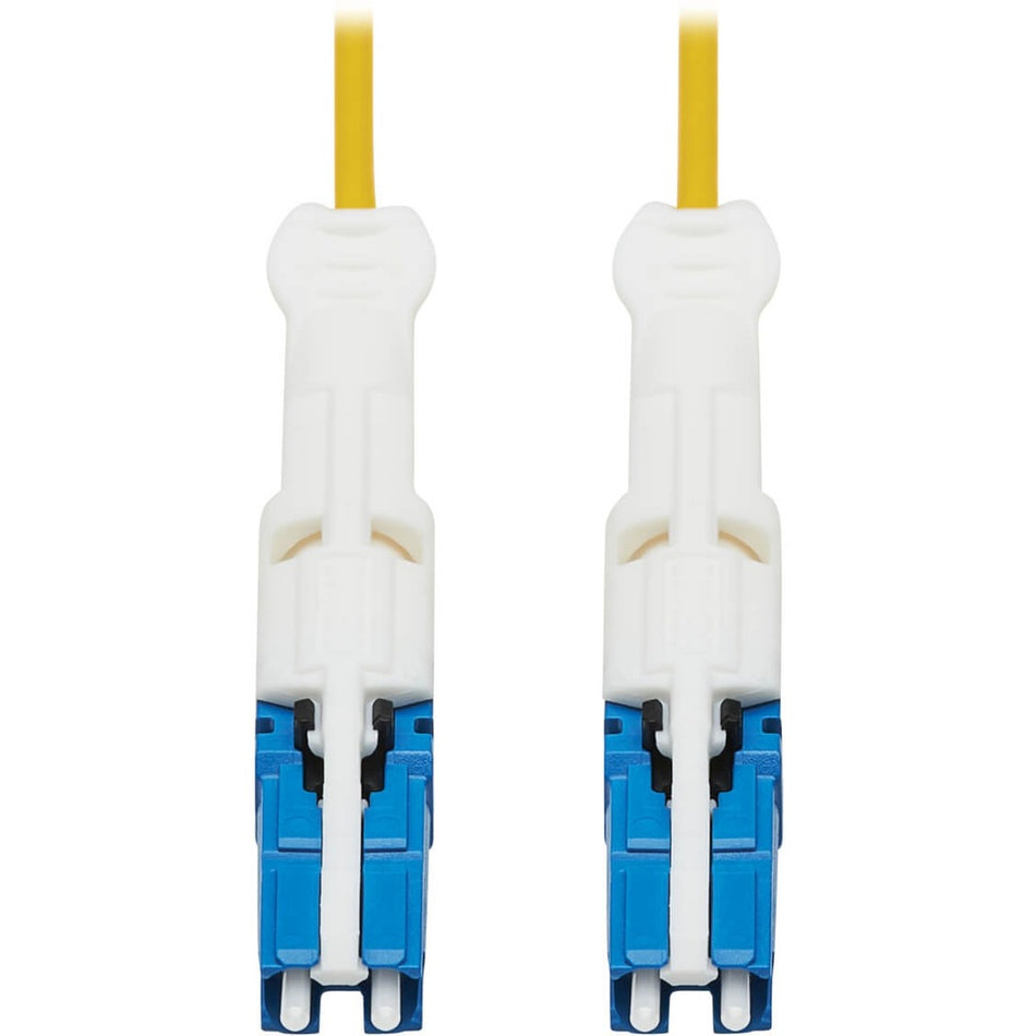 Eaton Tripp Lite Series 400G Duplex Singlemode 9/125 OS2 Fiber Optic Cable (CS-UPC/CS-UPC), Round LSZH Jacket, Yellow, 1 m - N381C-01M