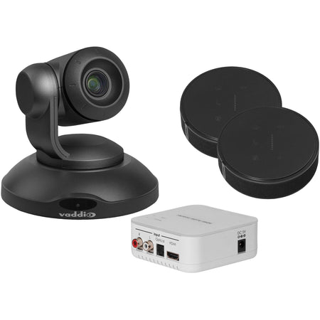 Vaddio ConferenceSHOT AV HD Video Conferencing System - Includes PTZ Camera, TableMIC Microphones, and HDMI Audio Embedder - 999-99950-600B